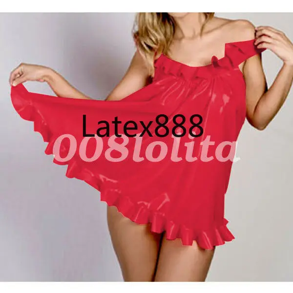 Красивое латексное резиновое женское платье без рукавов kleid юбка Ganzanzug XXS-XXL |