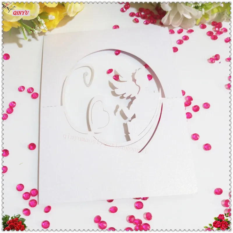 50pcs/Lot Table Name Place Cards Love Heart Laser Cut Wedding Party Favor Decor Decoration 9x12cm 6zSH087 | Дом и сад