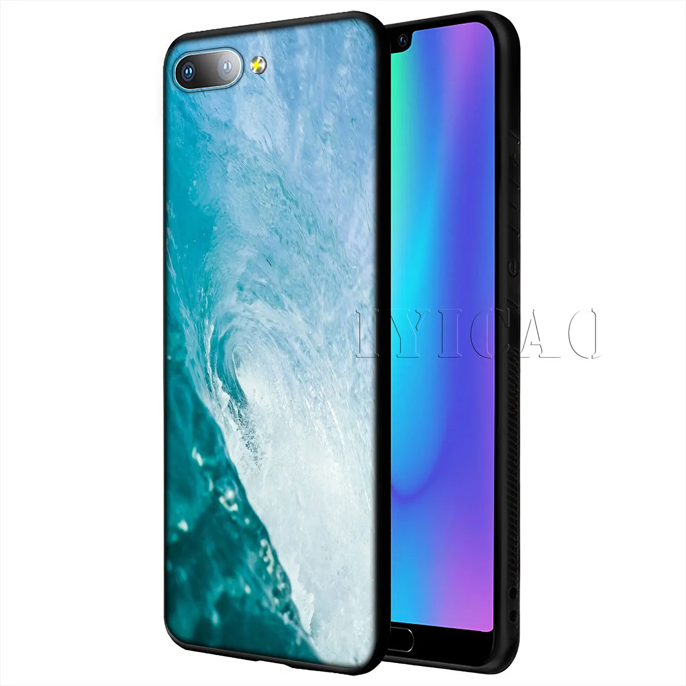 IYICAO Summer nature sea blue Ocean Waves Soft Case for Huawei Y9 Y7 Y6 Prime 2019 Honor 20 8C 8X 8 9 9X 10 Lite 7C 7X 7A Pro |