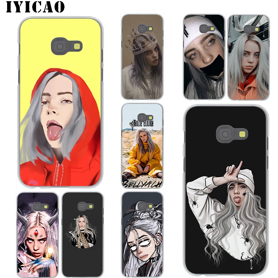 Billie Eilish 13 девушка черный для Samsung Galaxy A3 A5 A6 A7 A8 Plus A9 A10 A30 A40 A50 A70 M10 M20 M30 A10S A20S A30S A40S