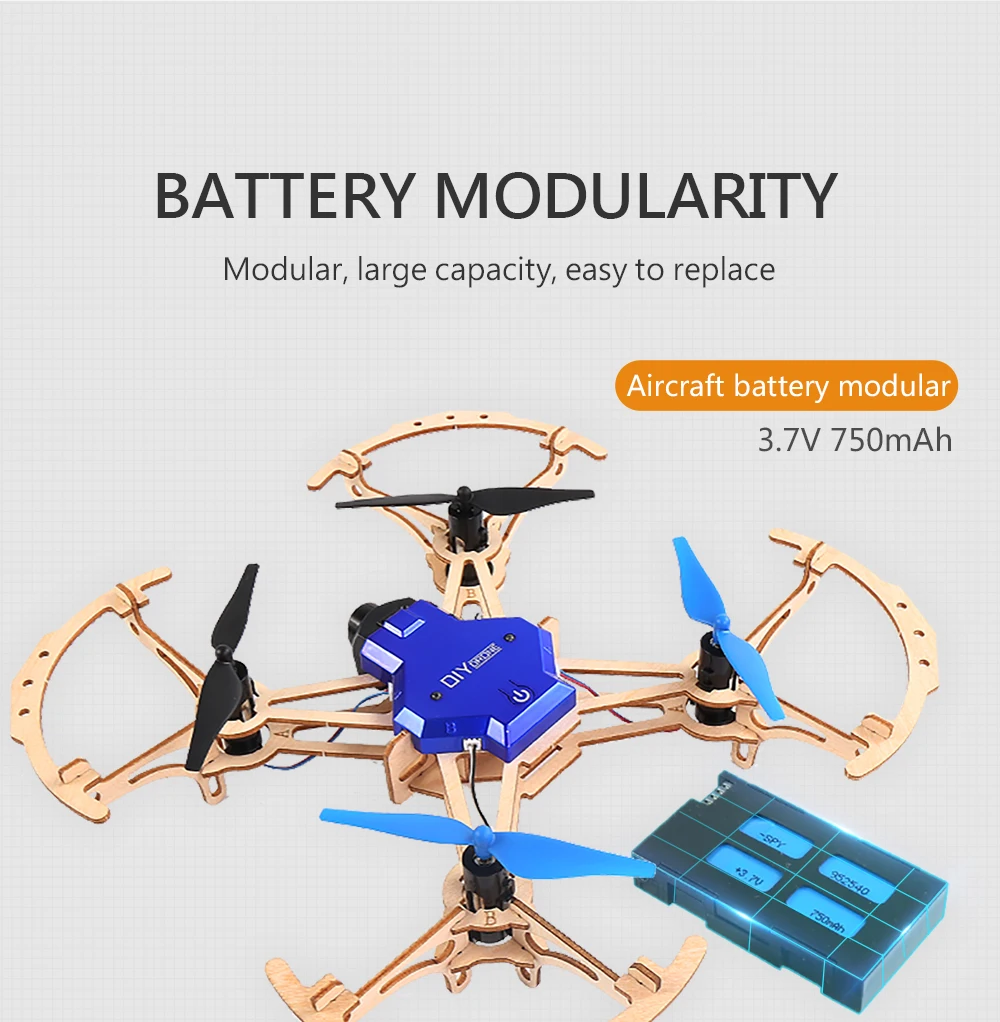 Новейший мини DIY FPV RC Дрон деревянный Квадрокоптер с камерой HD VS ZMR250 QAV250 для детского подарка