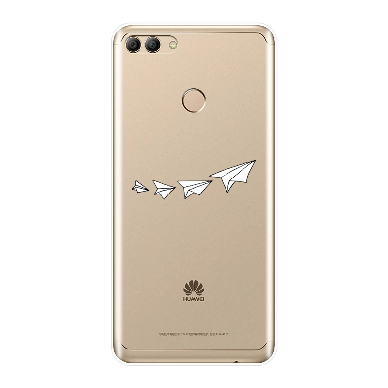 Мягкая задняя крышка для huawei Y5 Y6 Y7 Prime 2018 Y9 2019 самолет звезда милый чехол телефона