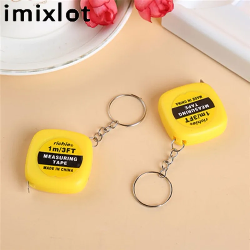 Imixlot легко Выдвижная мини Линейка Рулетка измерение брелок портативная Тяговая
