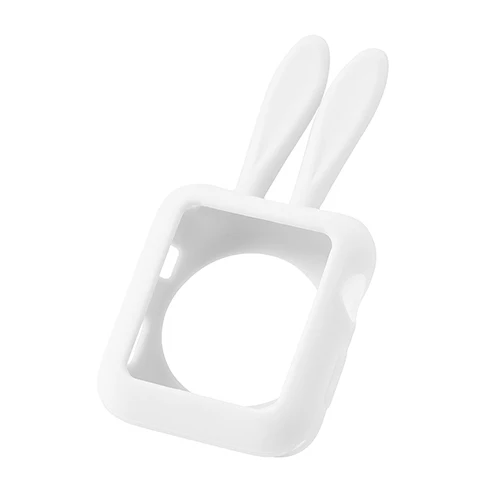 Rabbit white Силиконовый чехол для apple watch 3 2 1 42 мм 38 мм чехол для часов Iwatch sreise 3/2/1 резиновый чехол для apple Watch Микки Маус - Цвет ремешка: Rabbit white