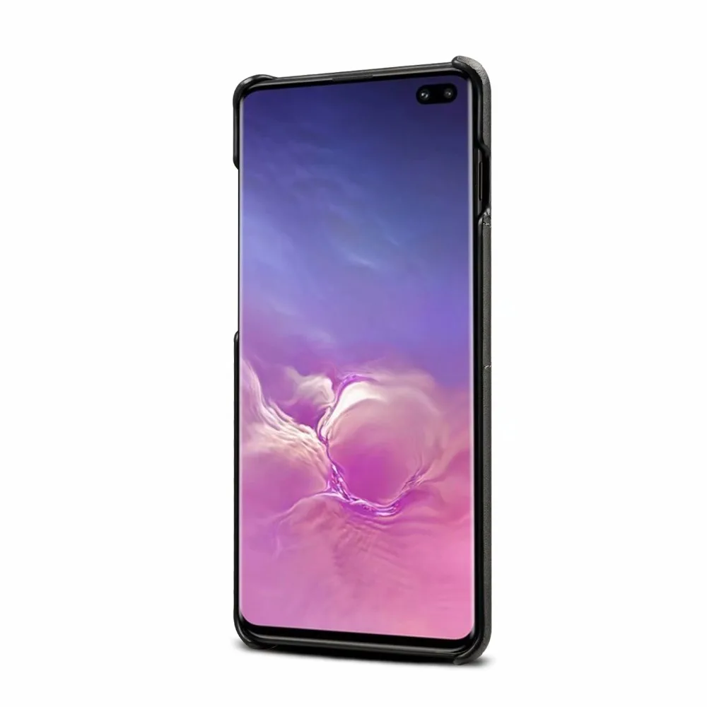 В стиле ретро из искусственной кожи чехол для samsung Galaxy S10 E/S10/S10 плюс задняя крышка чехол до середины икры зерна чехол для телефона с Отделом для карточек Защитная крышка