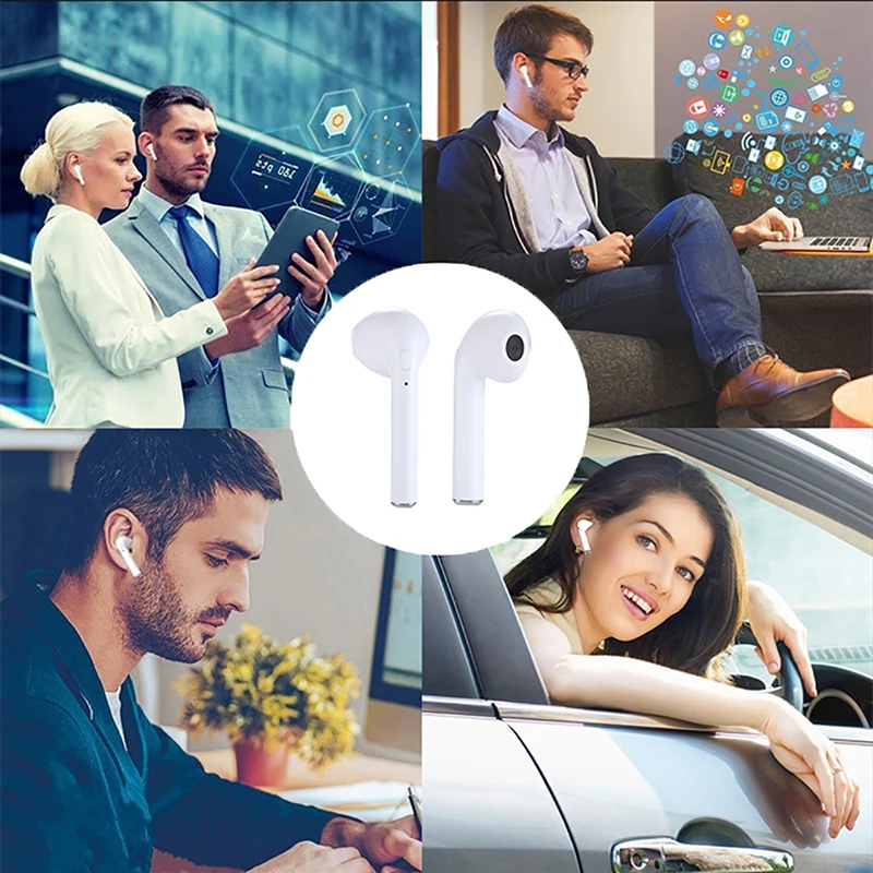 i7 Mini Wireless Bluetooth Earphone for Andriod iPhone listen to music phone call sport stereo earbud earset with charging box |