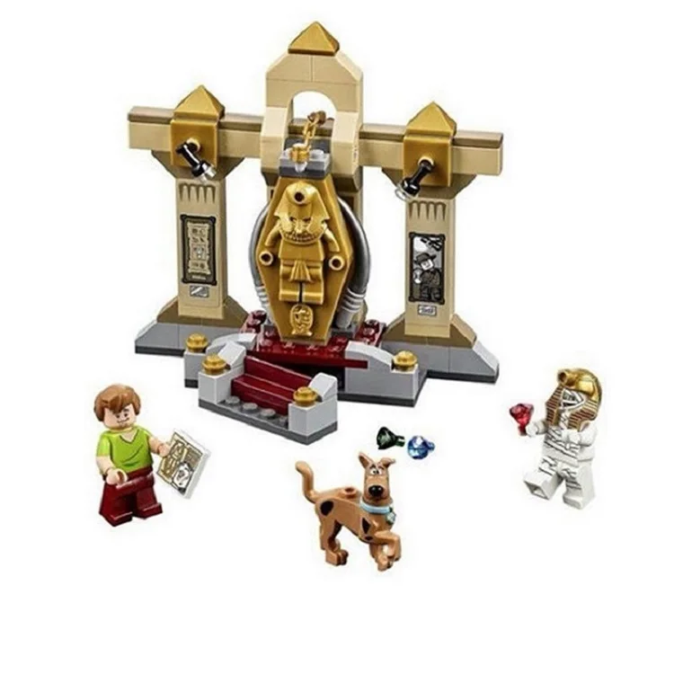 Legoing Scooby Doo музей мумий 109 шт. Scooby-Doo строительные блоки Развивающие игрушки для