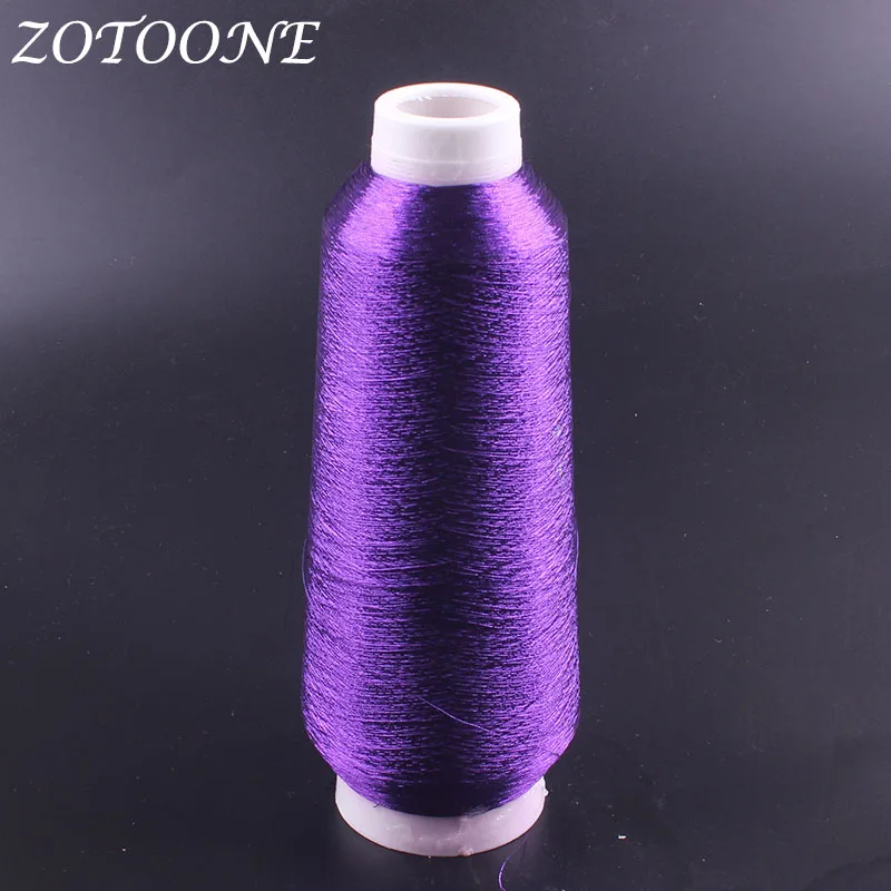 ZOTOONE Fine 3000 м/катушка металлическая нить для шитья Золотая машинная нить для вышивки для кожаной одежды ткань Швейные аксессуары - Цвет: 50