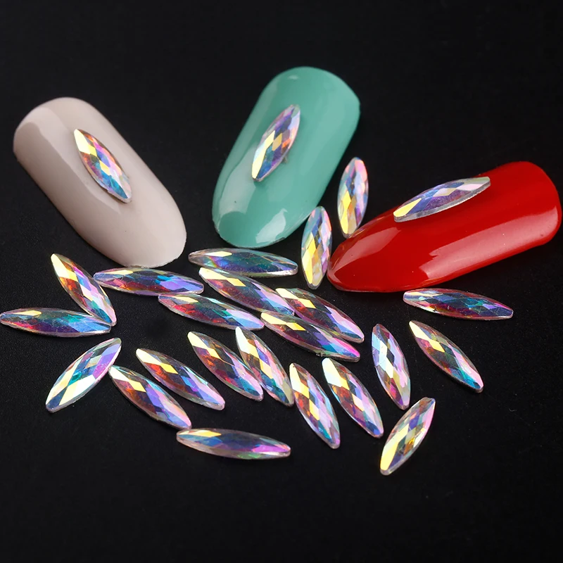 Blueness 10 шт./лот пластиковые украшения в виде конского глаза для дизайна ногтей со