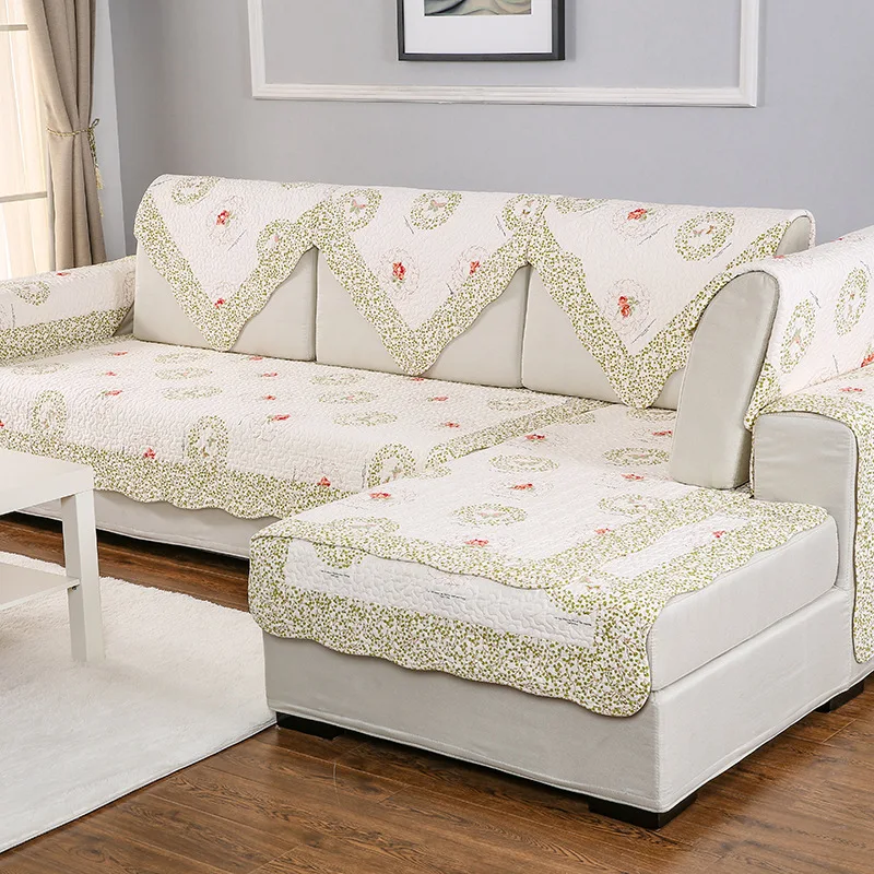 

Thicken Plush Fabric Sofa Cover Lace Slip Resistant Slipcover Seat European Style Couch Cover Sofa Towel For Living Room Decor