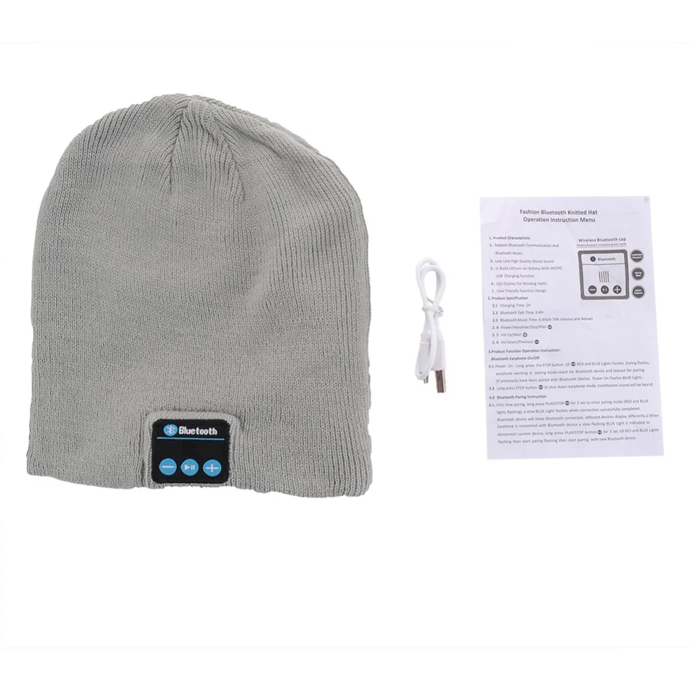 Теплая шапка с Bluetooth мягким и умным микрофоном Беспроводная музыкальная