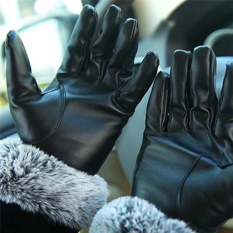 Кожаные Перчатки для мотоциклистов зимние теплые перчатки защиты пальцев