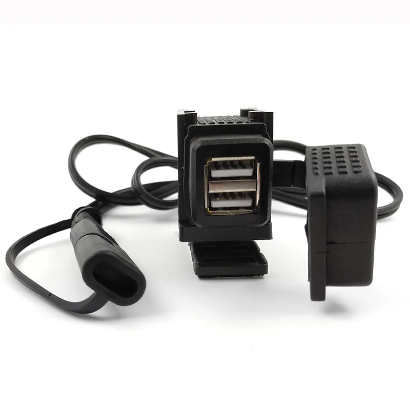 Разъем SAE line двойной USB 3 1 А автомобильный заряд новый Педальный с страхованием