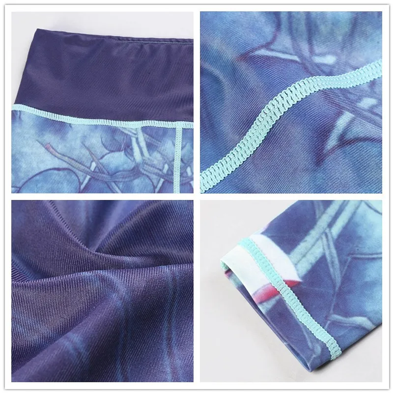 Новые штаны для йоги FDBRO облегающие эластичные талии Колготки с чернильным