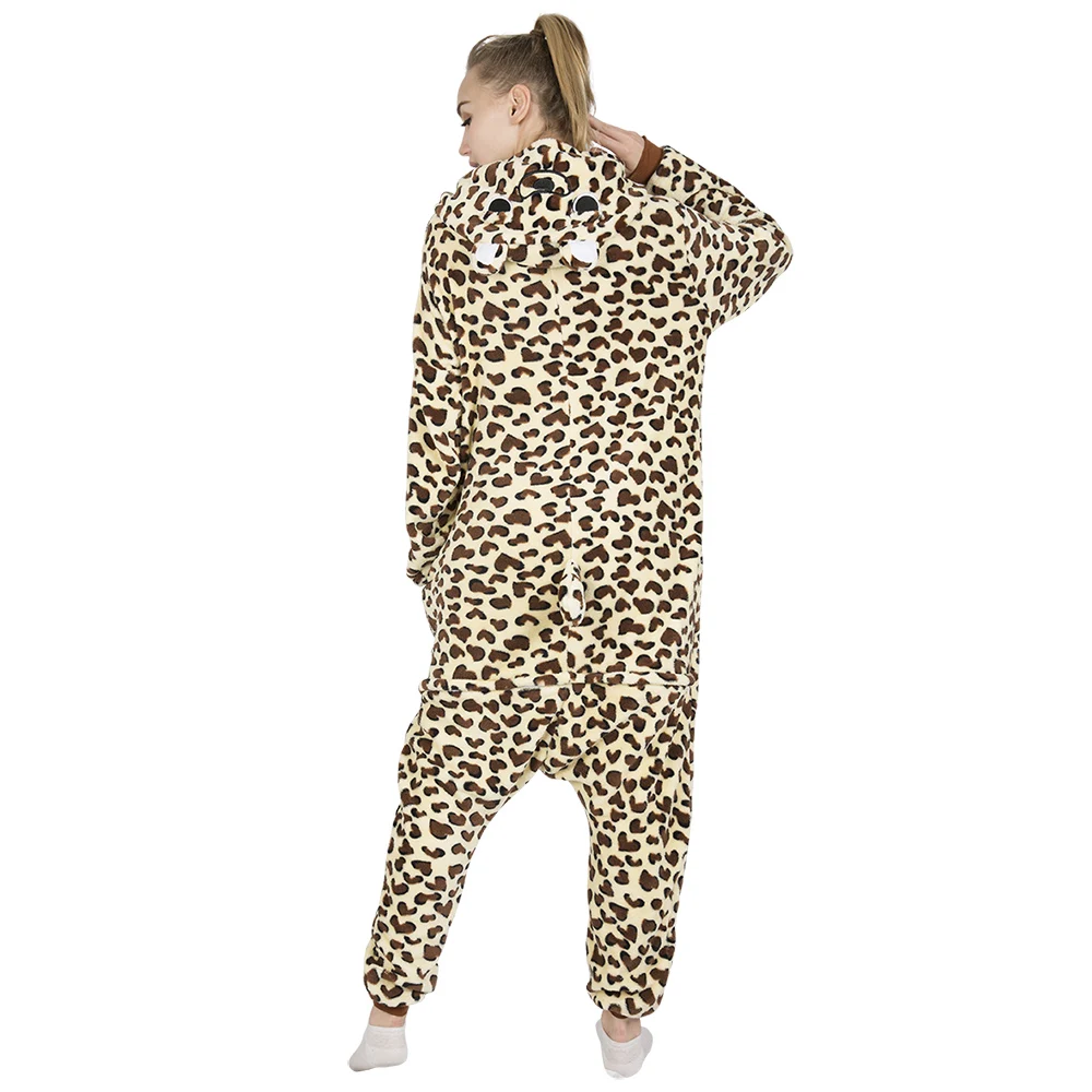 KIGUCOS леопардовые костюмы для косплея фланелевая одежда сна с героями