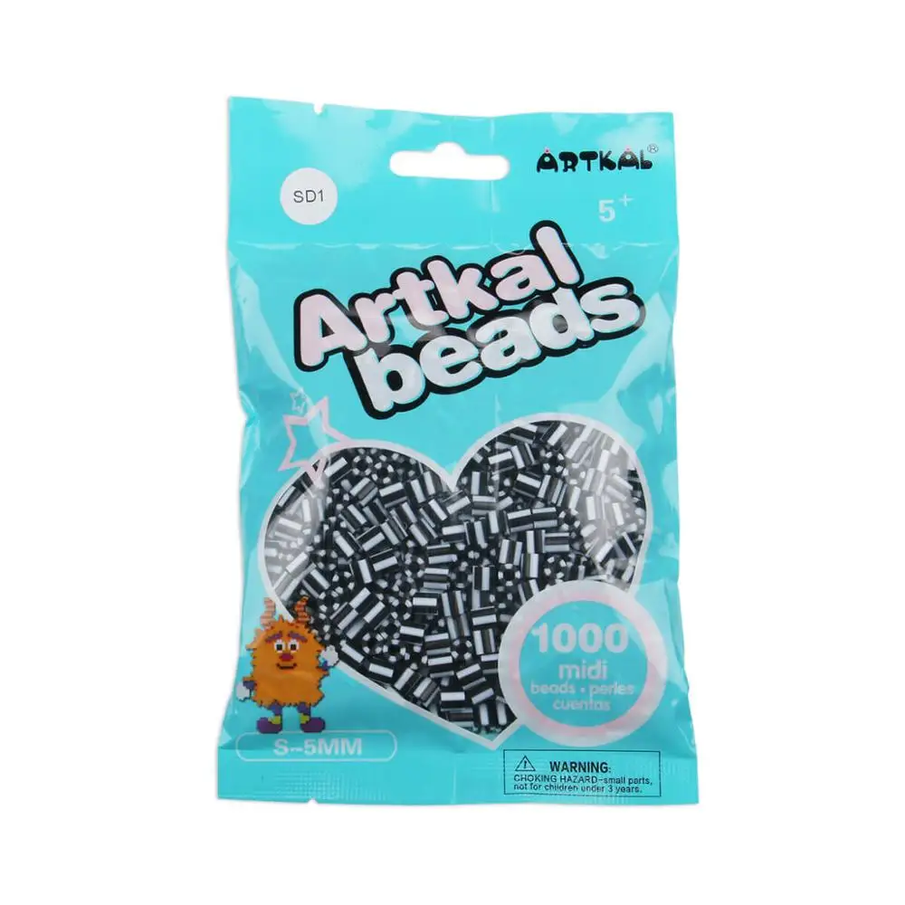 S1000-SD01 ARTKAL 12 цветов в полоску 1000 количество perler бисер S-5mm бусины Хама perler DIY смешной ручной работы подарок - Цвет: S1000-SD01