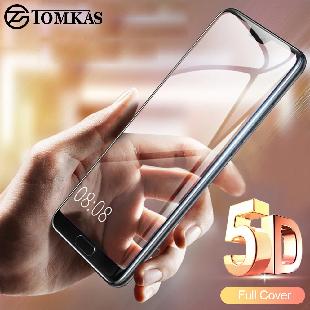 Защитное стекло TOMKAS 5D для Huawei P20 Lite закаленное Защита экрана Pro защита | Мобильные
