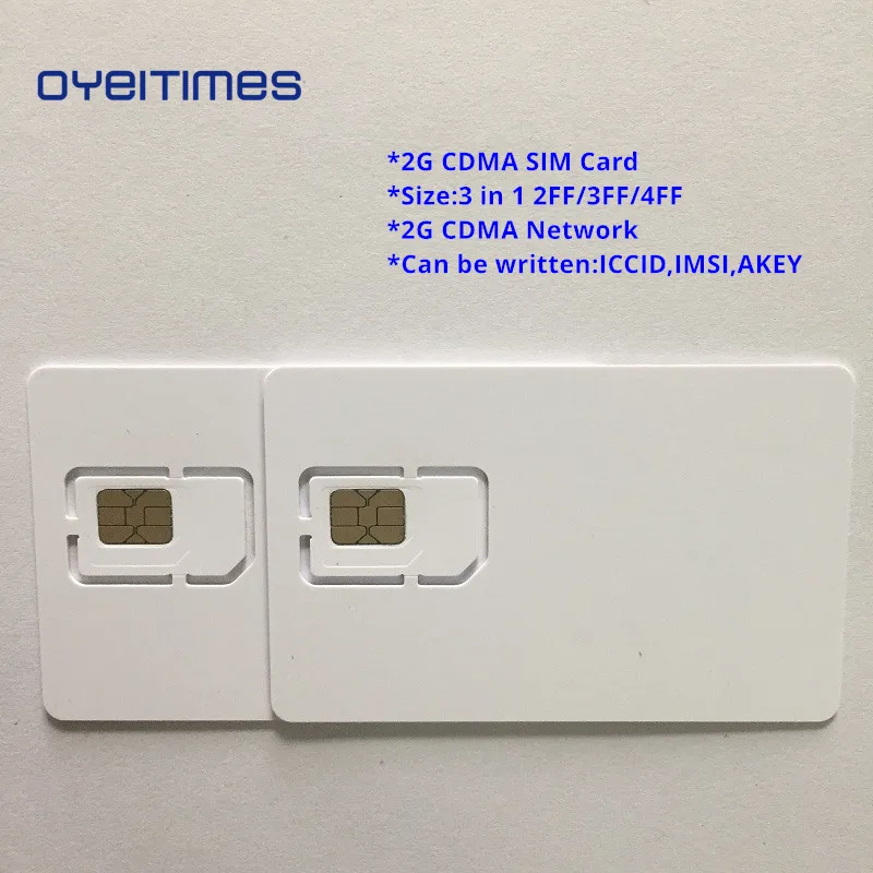 OYEITIMES Blank CDMA сим карта s 2G сеть программируемая Mini Micro и Nano SIM - Цена: 644,99 руб.