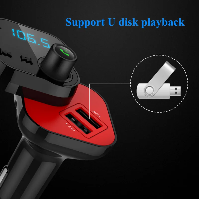 Jajabor Bluetooth автомобильный комплект громкой связи fm-передатчик стерео A2DP AUX аудио музыкальный плеер Поддержка TF карты/U диск слайд дизайн
