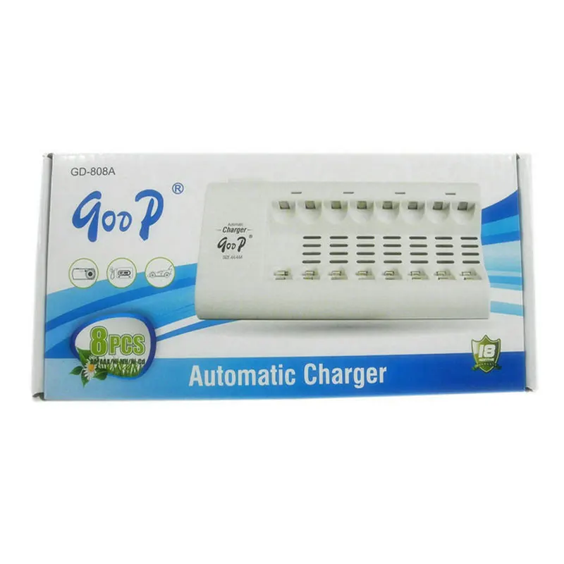 Умное зарядное устройство AA AAA стандартное 8 слотов Быстрая зарядка NiMH NiCD для