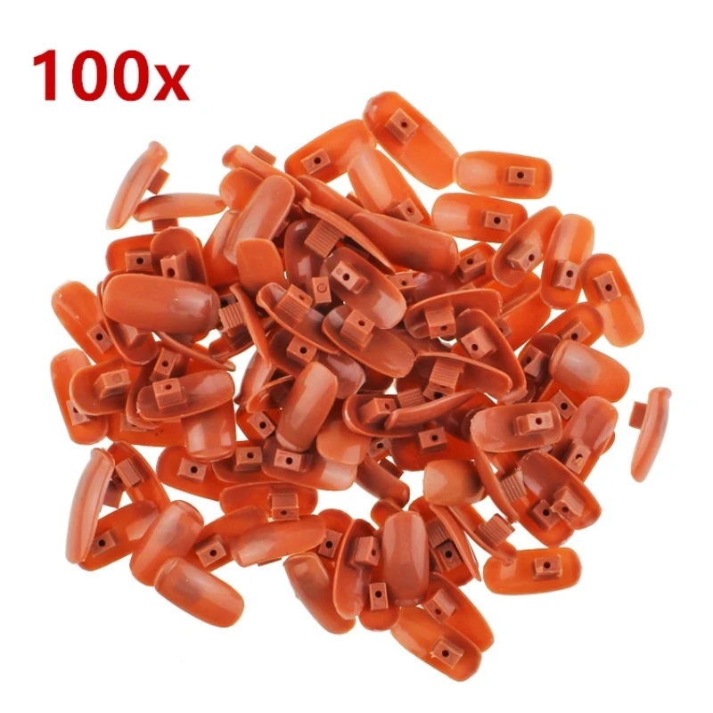 100 pcs False Fingernail Nail Art Tips Practice Hand Supporting Tool for Manicure Skill Beginner Training | Красота и здоровье