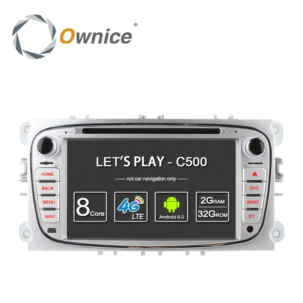 Ownice C500 Android 6.0 Octa core 8 DVD плеер для автомобиля Ford Focus Mondeo S MAX подключения 2 2008 2011 с