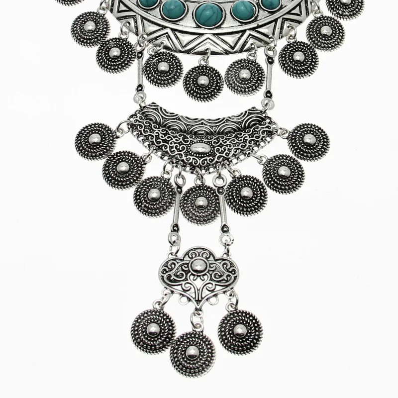 Женское винтажное платье с бусинами из смолы длинное ожерелье и кулоны ручной