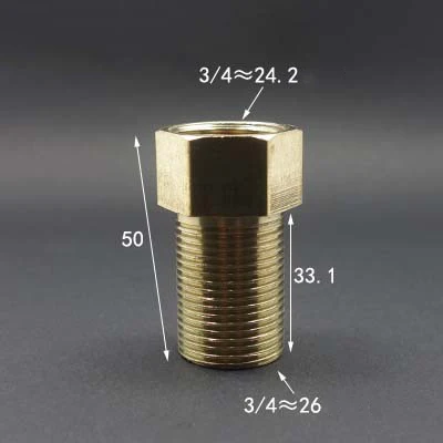 3/4 &quotBSP Female x 3/4&quot BSP мужское резьбовое соединение Латунная Труба фитинг адаптер