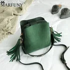 MARFUNY брендовая сумка на плечо с кисточками, женские винтажные сумки через плечо для женщин 2018, сумка-ведро, дизайнерские сумки, повседневная сумка