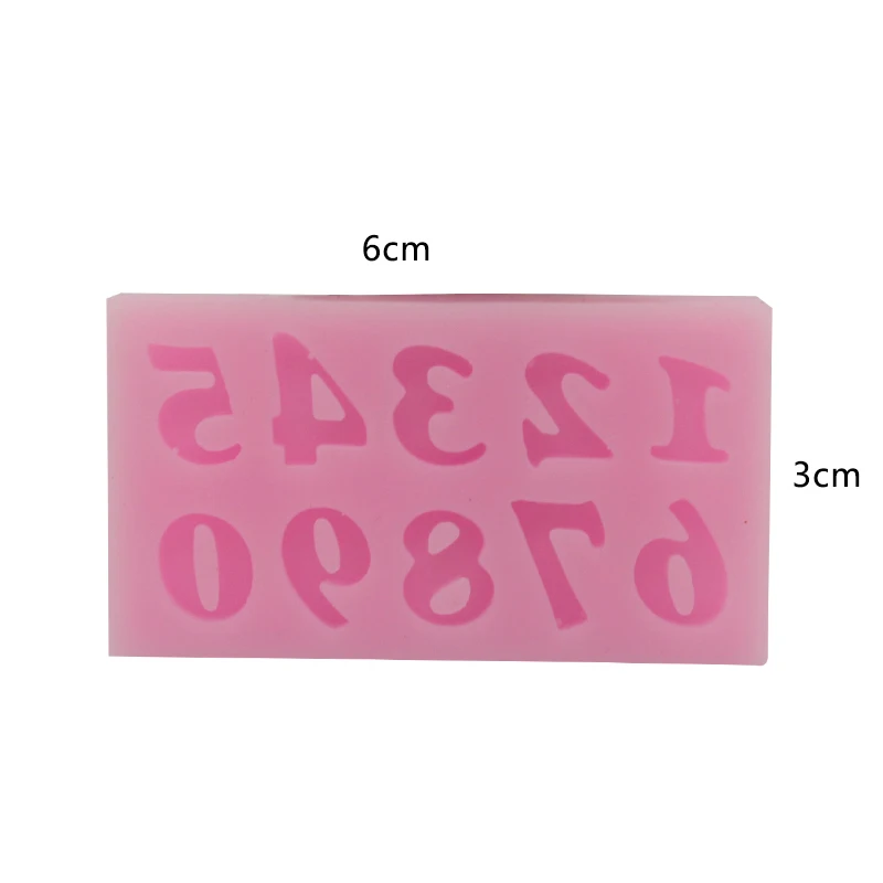 2 шт. DIY формы для тортов с мини-цифрами помадка мыло шоколадная форма кухни