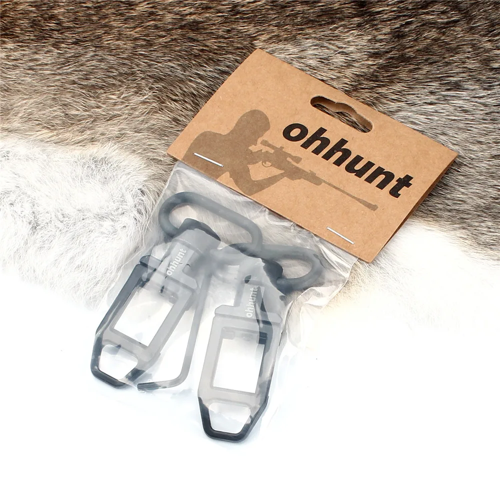 Ohhunt 2 шт. кнопка быстрого отсоединения Низкопрофильная засада петля крепления точка Слинг поворотный рейку крепление охотничий Пистолет Аксессуары