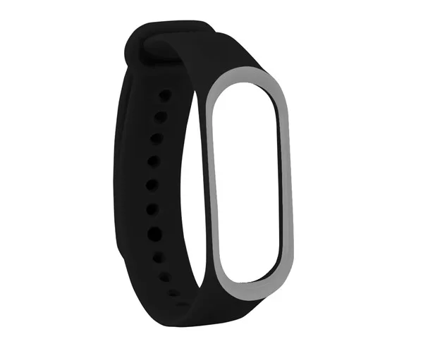 Black gray Спортивные силиконовые для фитнеса, ремешок для часов, браслет для Xiaomi mi, ремешок 3, умные часы, замена, модный Удобный ремешок для mi Band 3 - Цвет ремешка: Black gray