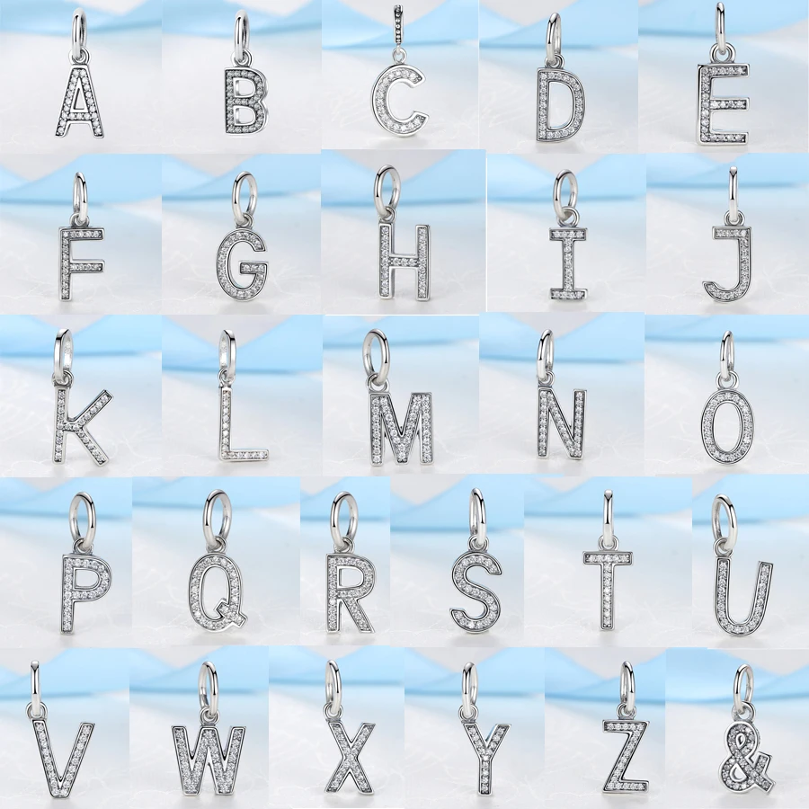 Новый бусины из стерлингового серебра 925 очарование микро паве с прозрачными