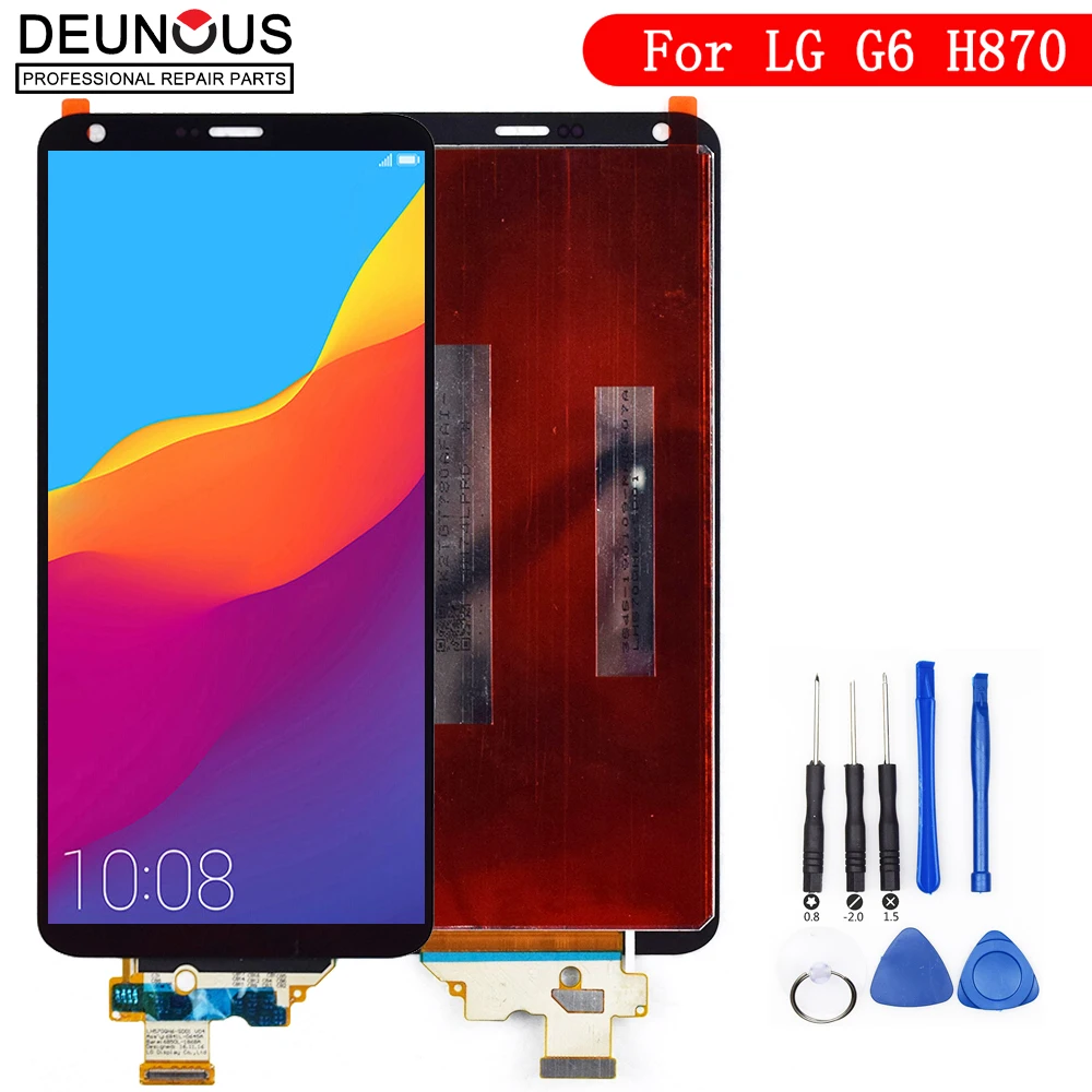 5," ЖК-дисплей для LG G6 Дисплей Сенсорный экран с рамкой для LG G6 ЖК-дисплей Дисплей Замена H870 H870DS H872 LS993 VS998 US997
