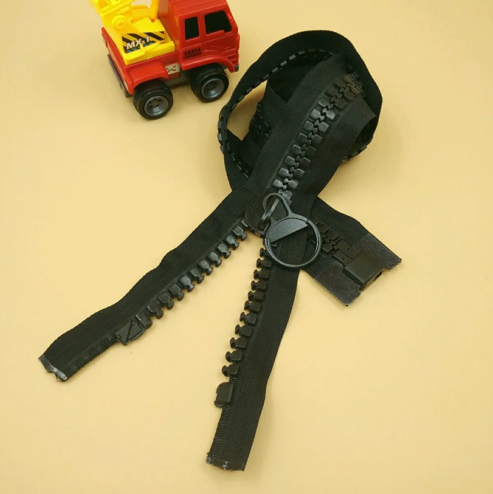 Бесплатная доставка 20 # Экстра большого размера черная молния из смолы