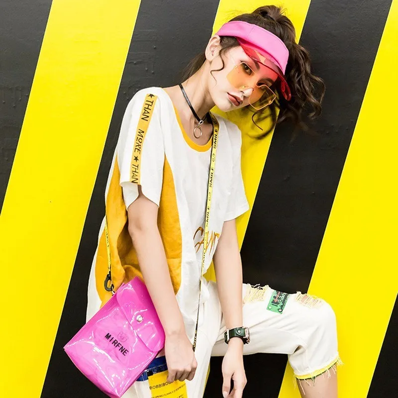 Футболка женская летняя с вышивкой в стиле Харадзюку|Футболки| |