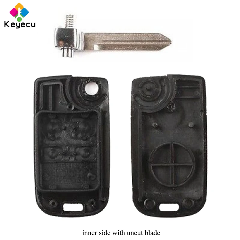 Запасной складной пульт дистанционного управления KEYECU 10 шт./лот-4 кнопки-брелок