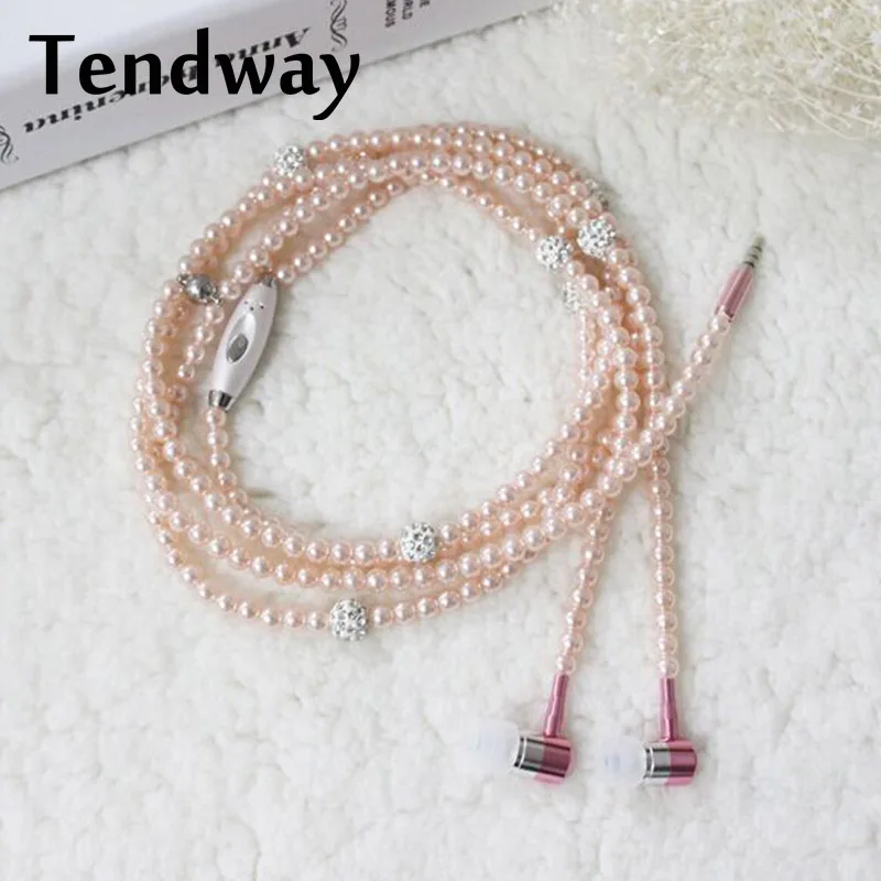 Tendway ювелирные изделия жемчужное ожерелье магнитные наушники вкладыши с