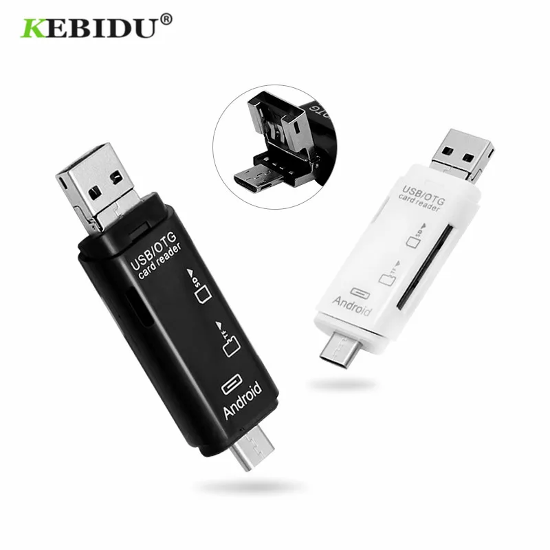 Кардридер KEBIDU Type C micro USB OTG устройство для чтения карт памяти TF высокоскоростной