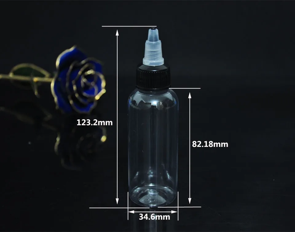 60 мл твист бутылки с капельницей прозрачный ПЭТ Материал капельница бутылка для