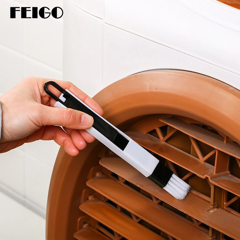 

FEIGO 1PC Multifunction Computer Window Cleaning Brush Window Groove Keyboard Nook Cranny Dust Shovel Window Track Cleaner F357