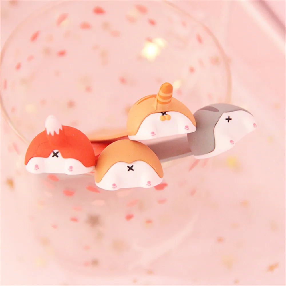 1 шт. мультфильм милое животное прикладом Закладка Kawaii Канцелярские закладки Собака Кошка Хомяк лиса держатель страниц книги подарок учителю товары для чтения