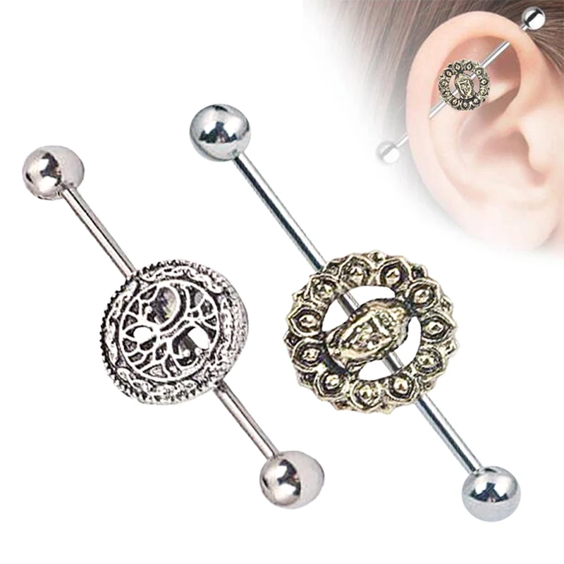 Серьги промышленных пирсинг украшения Мода Промышленных Пирсинг Уха 316L
