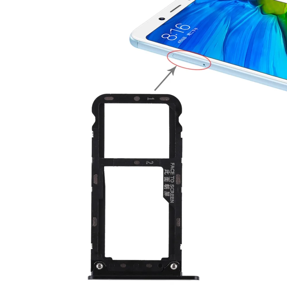 IPartsBuy Новые товары 2 sim карты лоток/лоток для карт памяти Micro SD Xiaomi Redmi Note 5|Адаптеры