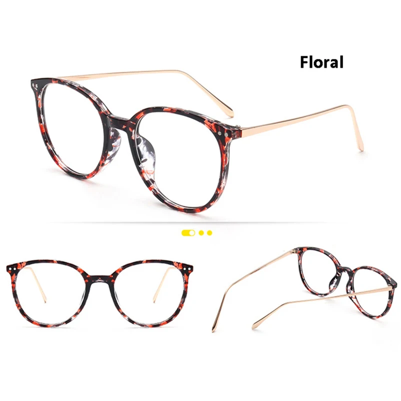 Наглазники модные золотистые металлические ретро Wo мужские очки оправа