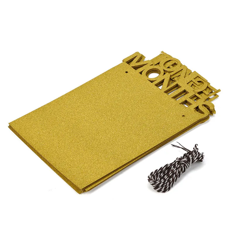 1 шт. 3 м сделай сам бумага на каждый день год для детей рождения баннерная