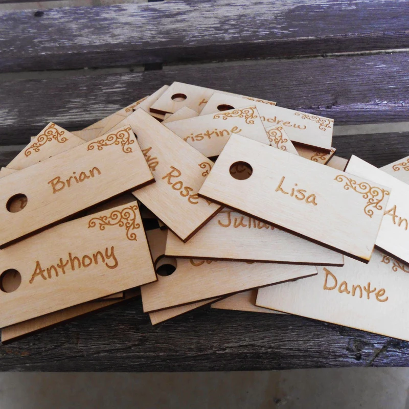 Пользовательское имя гостей свадебные бирки украшение для вечеринки и свадьбы