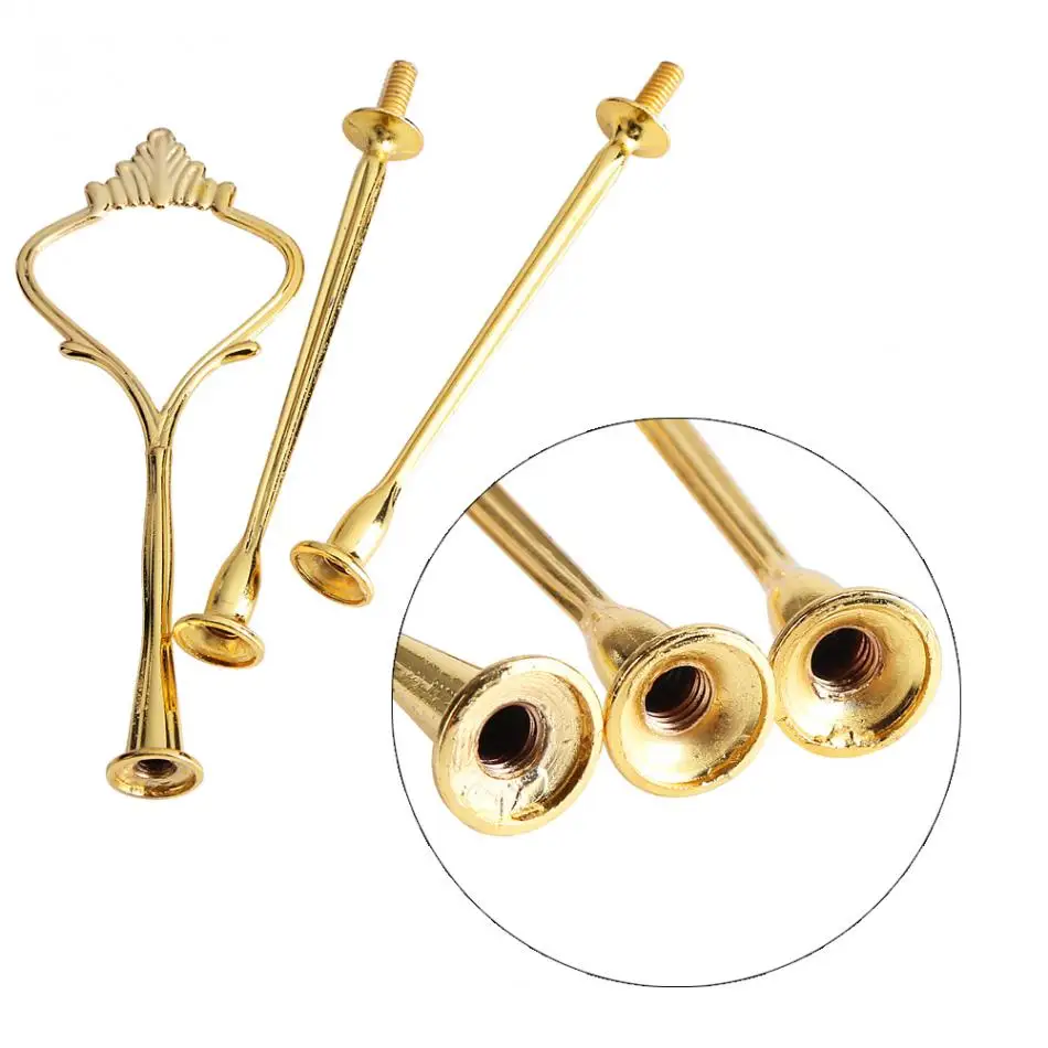 Многоярусный поднос для торта кексов подставка с ручкой фруктов фурнитура