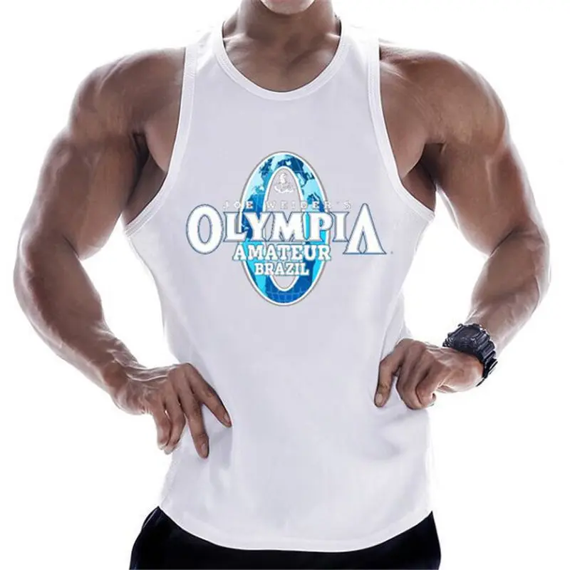 Мужской жилет для фитнеса Свободный из дышащего материала без рукавов занятий