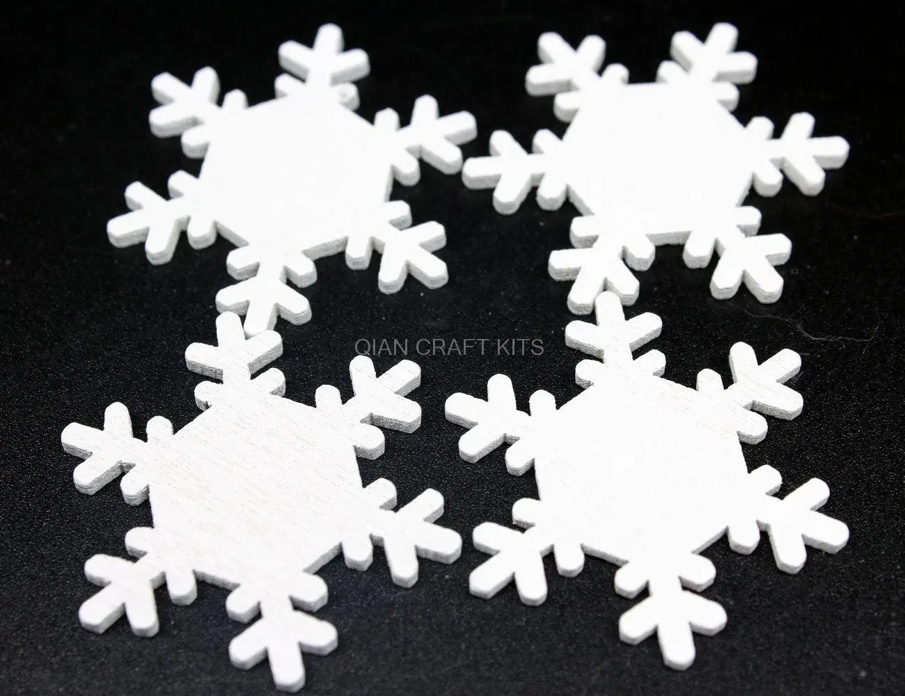 500 шт необработанное дерево снежинка вырез праздник Рождество орнамент DIY Декор